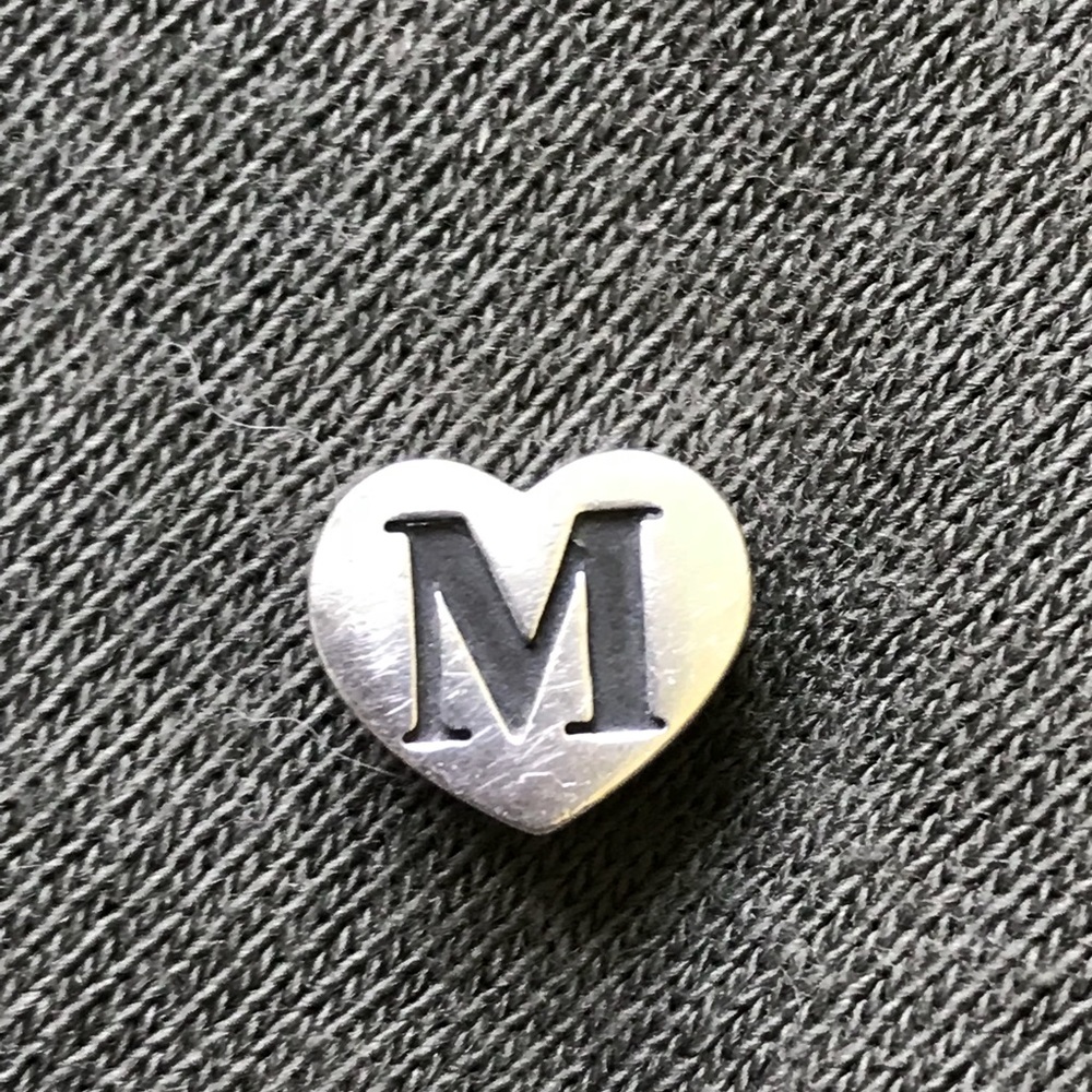 James Avery M heart slider RETIRED